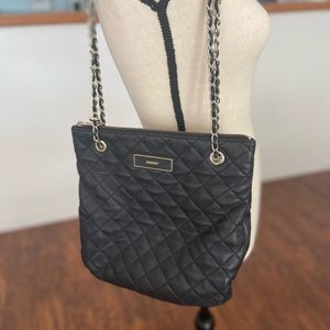 DKNY Quilted Leather Shoulder Bag